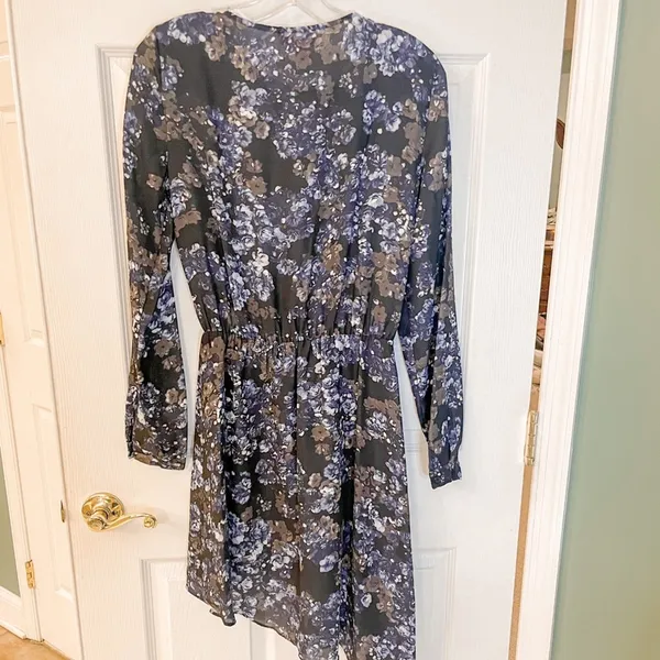 NEW with Tags Parker NWT Bluebonnet Asymmetrical Dress, Size X-Small, MSRP $398 - Image 6
