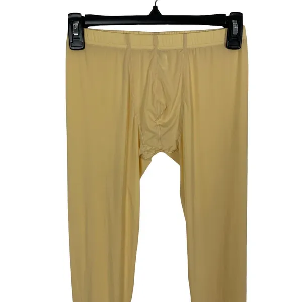 Vanskoos Pajama Pants Medium Yellow Stretch Lounge‎ Soft Sleep - Image 2