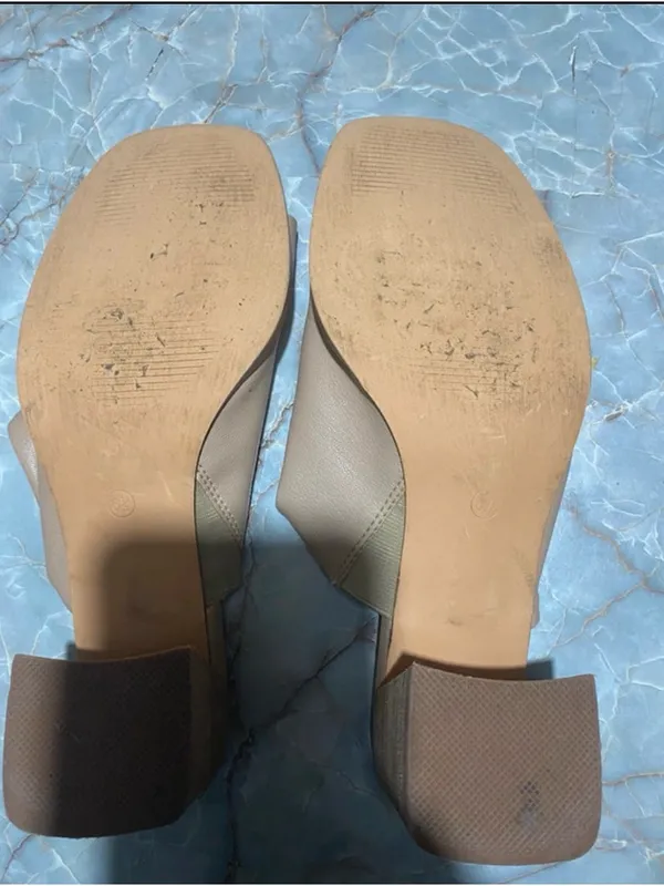 Joie Beige Leather Slide Mules - 6.5 - Image 5