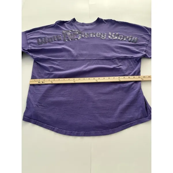Walt Disney World Purple Potion Glitter Spirit Jersey Size Medium Oversize - Image 9