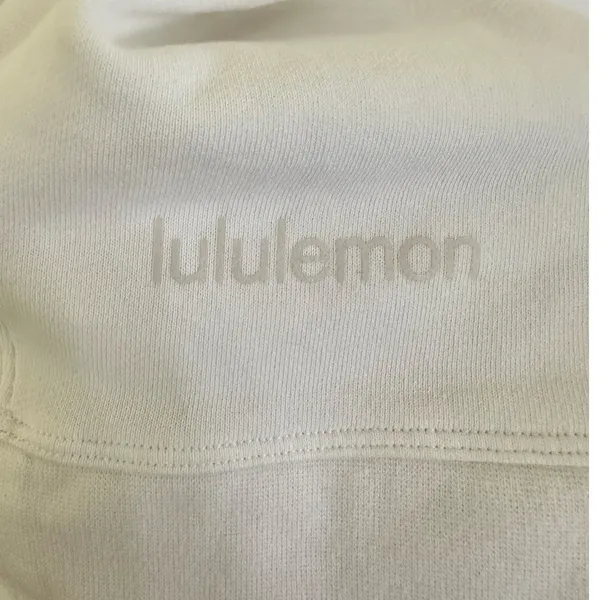 Lululemon Perfectly Oversized Crew sweatshirt in white size 8 - Image 8