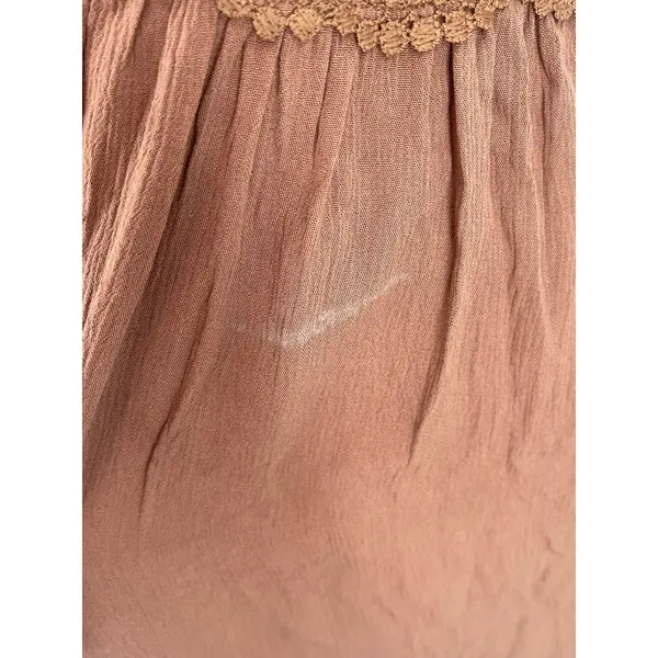 NWT Almost Famous Brown Babydoll Sundress Crochet Y2K Forest‎ Fairy Coquette - Image 4