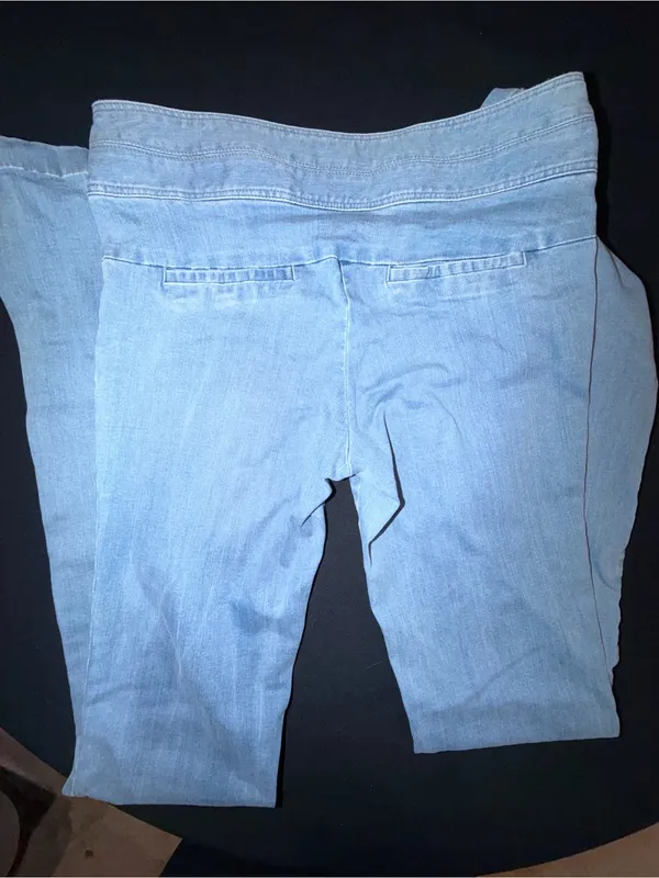 Veronica Beard Light Blue Flare Jeans - Image 3