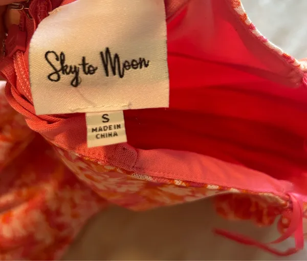 Sky to Moon floral pink mini dress - Image 4