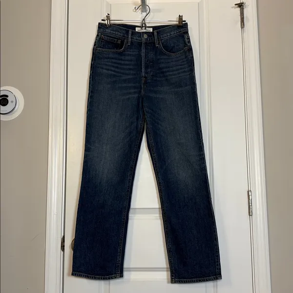 Aritzia Denim Forum Arlo High Rise Straight Ankle - Image 2