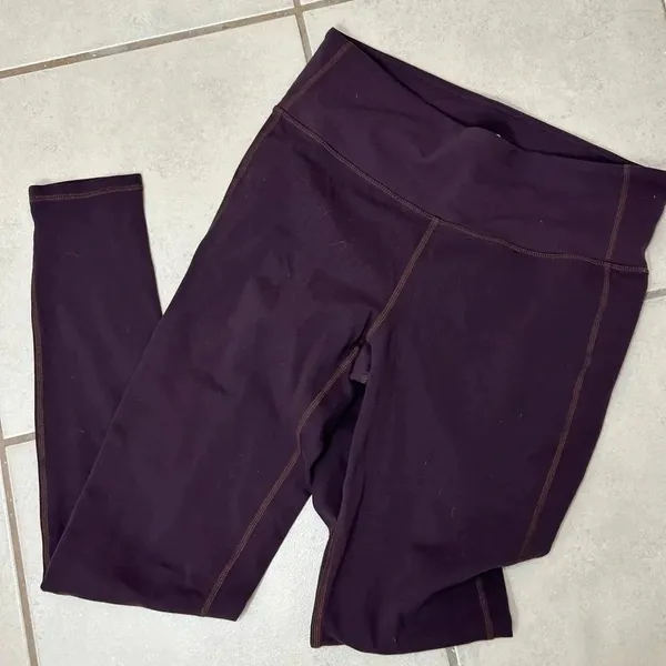 Athleta Purple‎ Women’s Athletic Yoga Running Full length Leggings Size M - Image 6