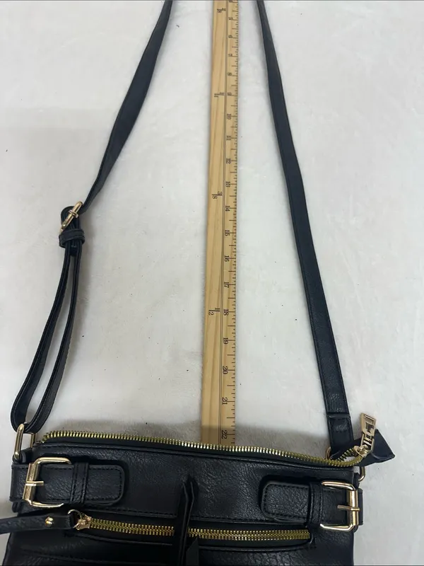 Classic Black Crossbody Shoulder Bag - Image 5
