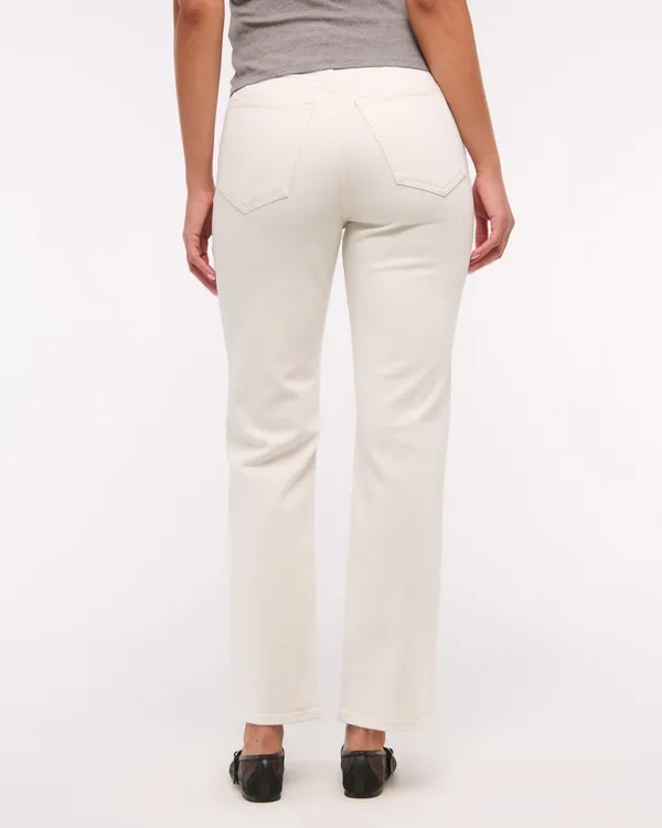 Abercrombie Ankle Straight Ultra High-Rise Jeans Curve Love - Image 3