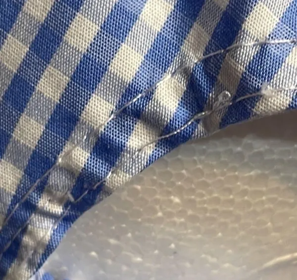 BP GINGHAM BOW CAP IN Baby BlueWHITE NWT NORDSTROM One Size - Image 6