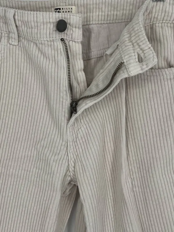 BILLABONG Free Fall Corduroy Pants in Antique White Women’s Size 26 - Image 6