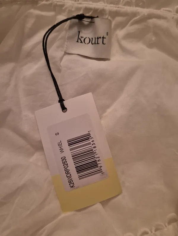 Kourt White Size S Nya Puff Sleeve Mini Dress Few Moda - Image 12