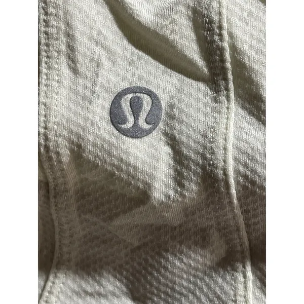 Lululemon Women's Cream Long Sleeve Crew Neck Boxy Athletic Sweatshirt Top Sz 6 - Image 5