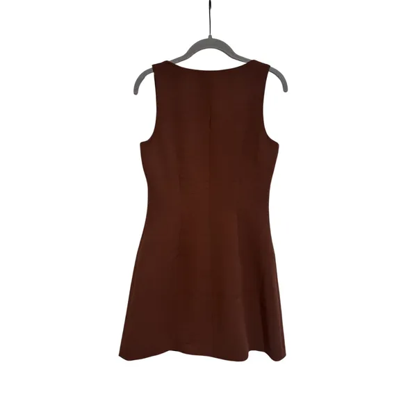 Sincerely Jules Button Front Burgundy Sleeveless Dress S - Image 3