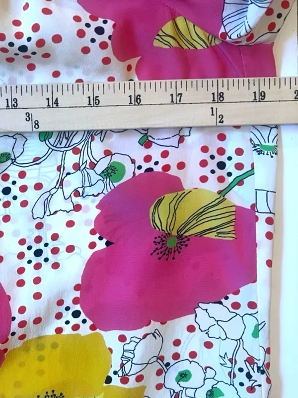 Trina Turk Katy Poppy Floral Off The Shoulder Silk Top Multicolor Medium - Image 9