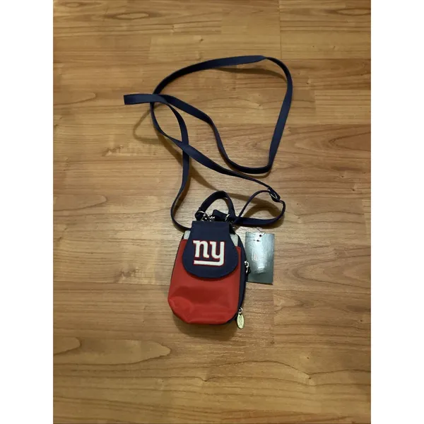 NY Giants NFL Mini Purse Plus Pouch Touch Phone ID Wallet 4" x 4" x 2" - Image 9