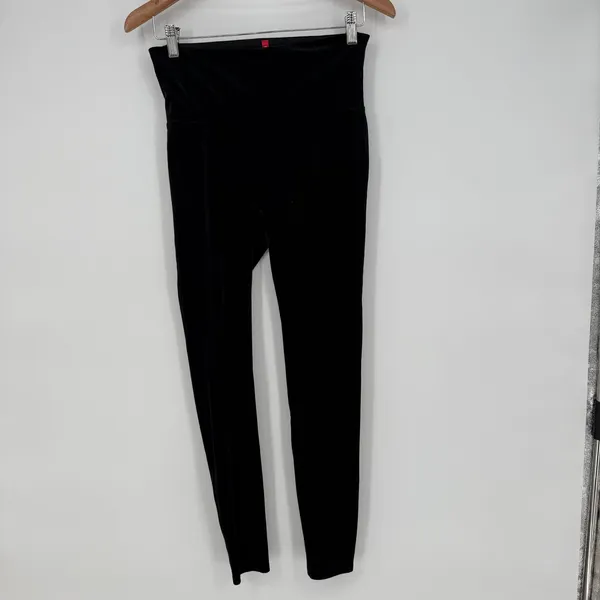 SPANX Velvet Leggings High Waisted‎ Lounge Pants Black Size L - Image 3