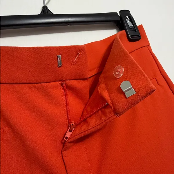 ZARA Orange Dress Pants Women’s Size M Straight Leg(A282)✨ - Image 6