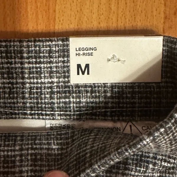 Zara Monochrome Checkered Trousers - Image 4