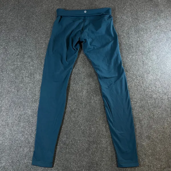 Lululemon Wunder Under High Rise Leggings Teal Dark Green Size 8 Activewear - Image 9
