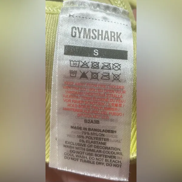 Gymshark Size S Neon Adapt Animal Seamless Sports Bra - Image 5