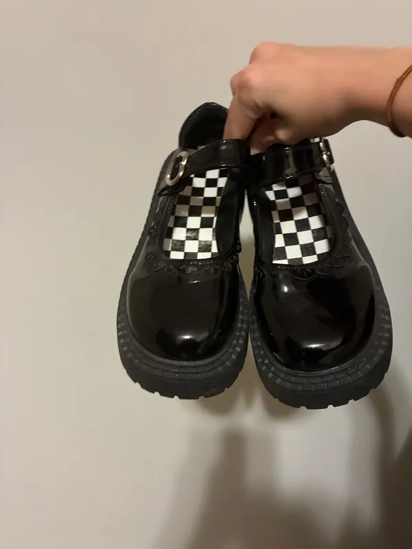 Mary Jane Platform Heels Black Size 5.5 - Image 2