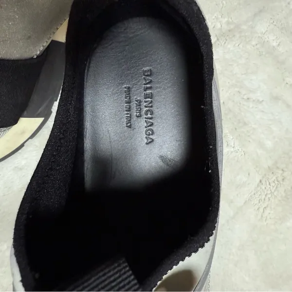 Balenciaga Race Runner Women's Black and Gray Sneakers Sz:40 =9 - Image 10
