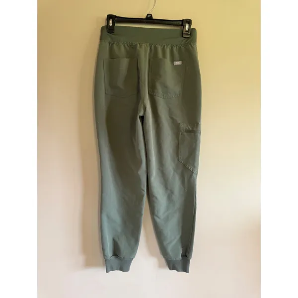 FIGS Technical Collection Zamora Jogger Scrub Pants Olive Green Women Small S/P - Image 2