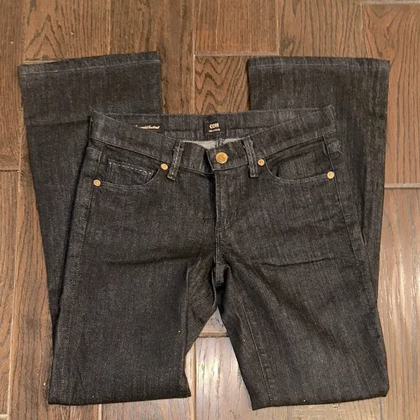 COH Women's Dark Jeans low waist bootcut belly stretch size 25 - Image 2