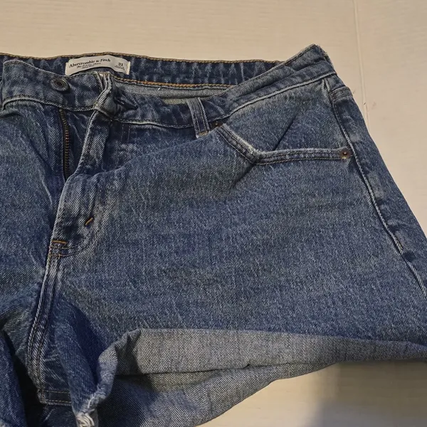 Abercrombie & Fitch Classic Blue Jean Shorts - Image 3