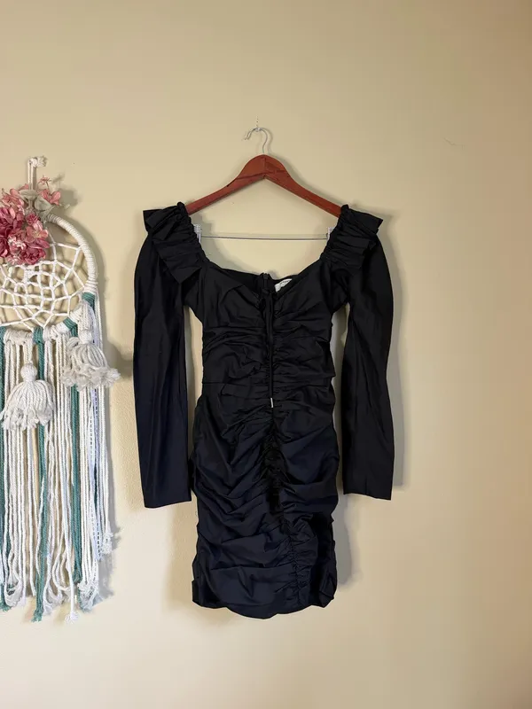 House of CB London Floriana Mini Dress Black Size Small - Image 4