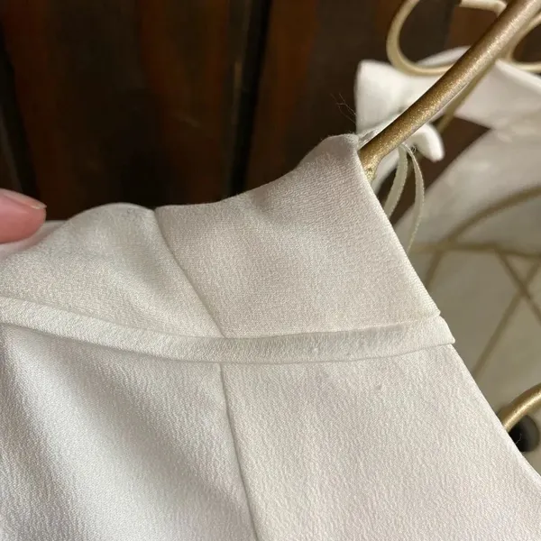 Zara Basic Sleeveless Shift Dress NWT Size M White - Image 9