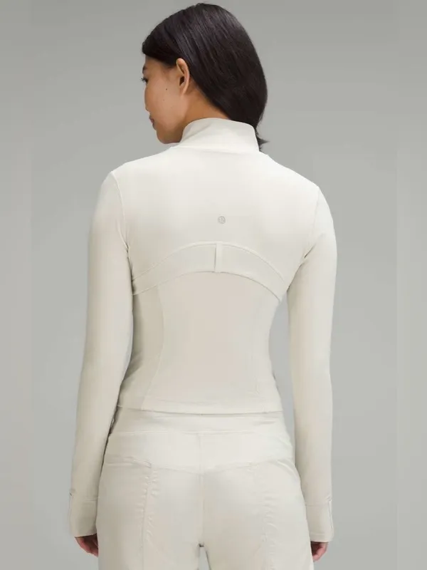 lululemon athletica Define Cropped Fitted Zip Jacket Bone Size 2 - Image 2