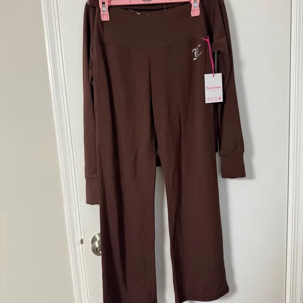Juicy Couture sport brown sugar Chocolate Lounge Set / sweatshirt & leggings S - Image 5