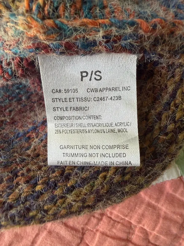 Charlie B Rainbow Cable Knit Crewneck Sweater - Image 5