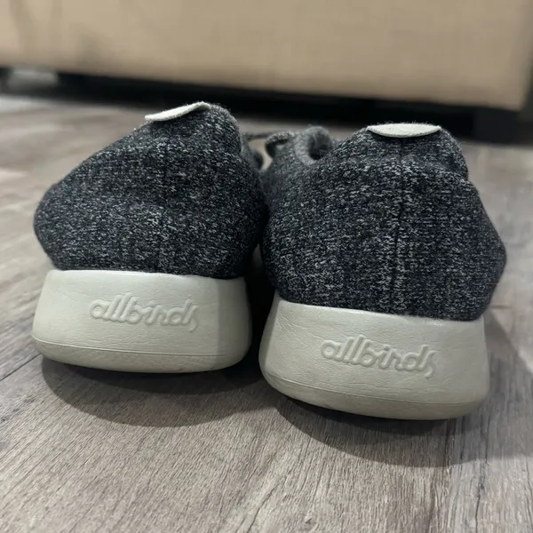 Allbirds Wool Runners Womens 10 Charcoal Grey Merino Wool Sneakers Low Top‎ - Image 2