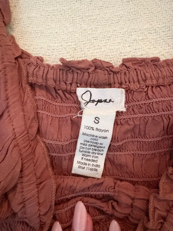 Japna Smocked Crop Top - Image 3