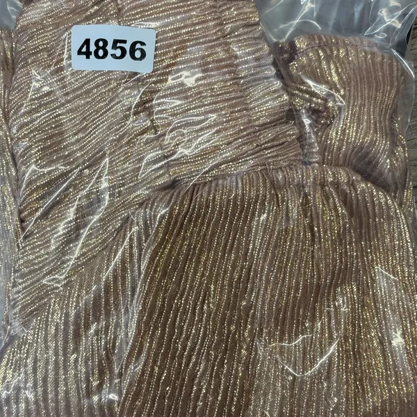Queen of Sparkles Rose Gold‎ Flutter Crop Top size small - Image 4