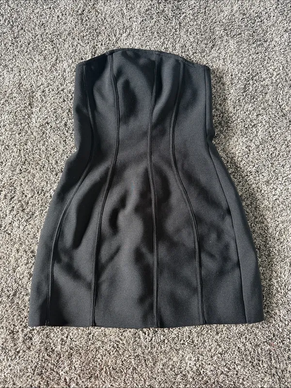ELLIATT Rose Strapless Mini Dress In Black, Size Small, $210 - Image 10
