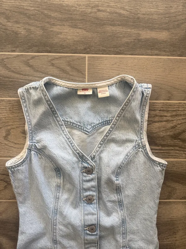 Levi’s Denim Dress Button-Up Mini - Image 6