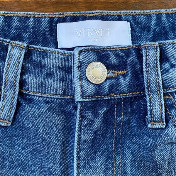 Vervet Blue Women's‎ Cotton Jeans 27X27" Distressed Raw Hem - Excellent - Image 10