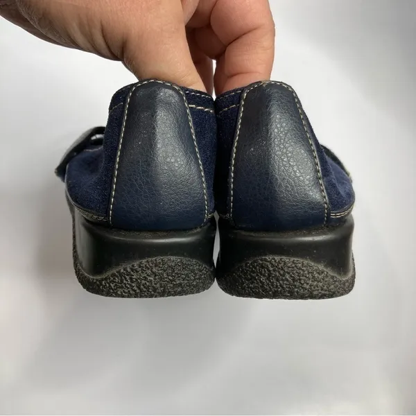 AEROSOLES butterscotch‎ flats navy blue leather size 8.5 - Image 8