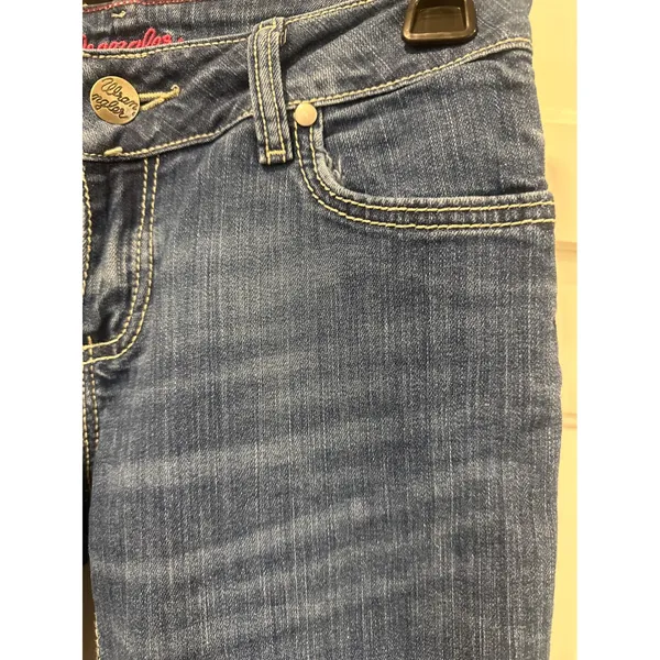 Wrangler Women's Bootcut Jeans Medium casual western Wash Denim Size 3/4 x 34 - Image 4