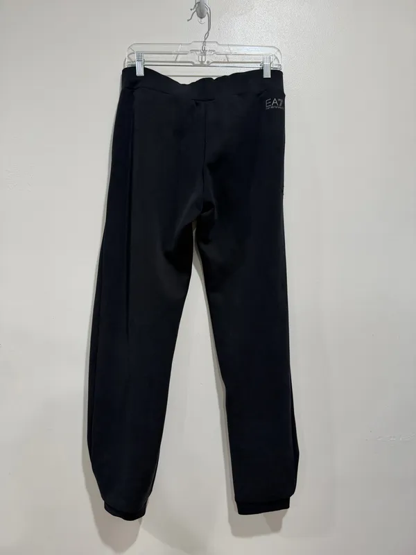 EA7 Emporio Armani Black Logo Sweatpants Joggers Size Size Large - Image 9