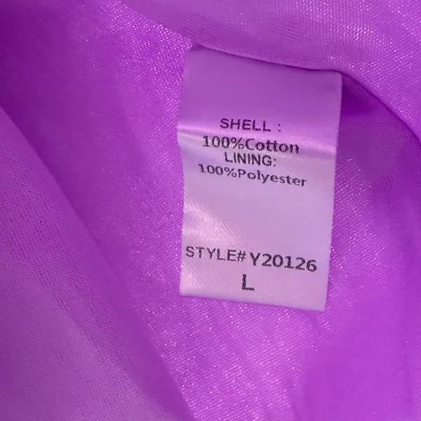 Talulah Womens Purple Off the Shoulder Ruffle‎ Pom Pom Gauze Top Y20126 Large - Image 5
