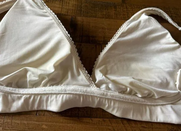 Pip & Vine By Rosie‎ Pope Ivory Nylon Padded Wireless Bra - Image 7