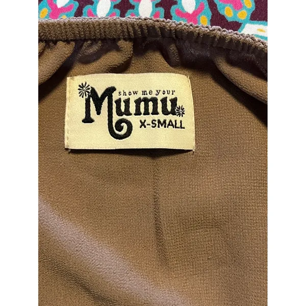 Show Me‎ Your Mumu Heather Halter Dune Maxi Dress Brown Chiffon XS Wedding Guest - Image 6