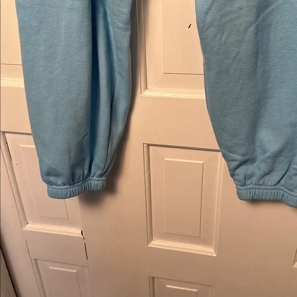 Aviator Nation Light Blue Womens Sweat Pants Size Small Lightning Bolt - Image 6