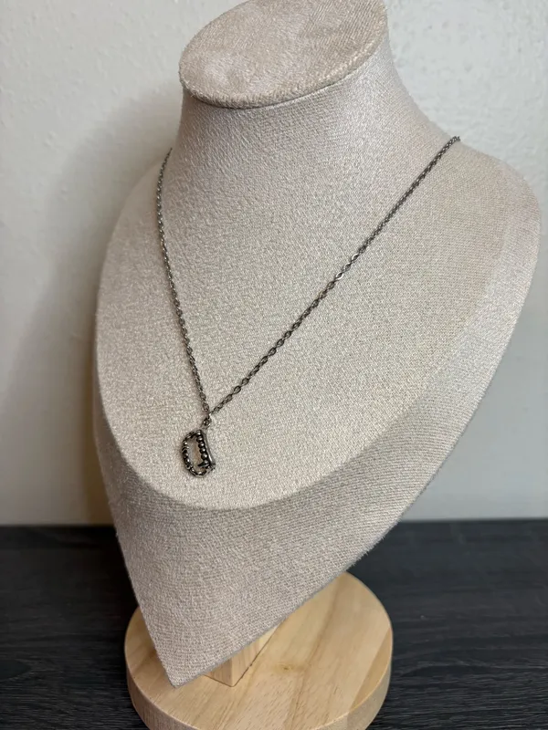 Handmade Silver Vampire Teeth Necklace  - Image 4