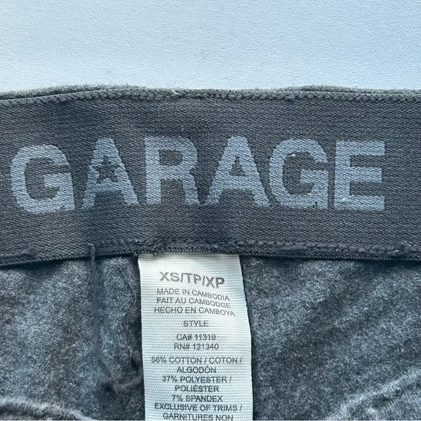 Garage Women’s Charcoal Grey Stretch Knit Shorts - Image 5