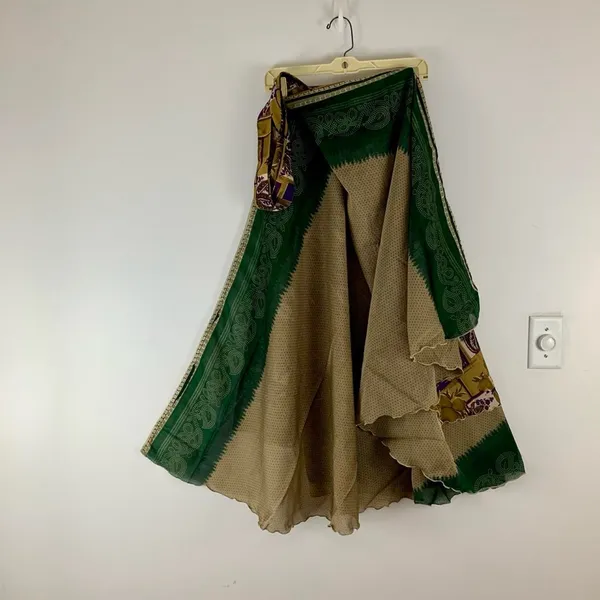Reversible Maxi Wrap Skirt BINS603 - Image 2